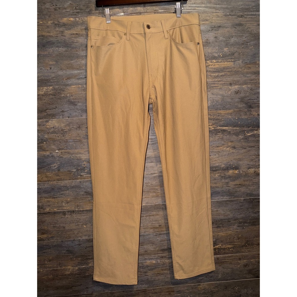 Levis 511 Slim Fit Khaki Tan Pants Mens 34x32 Engineered for Movement‎ 5-Pocket